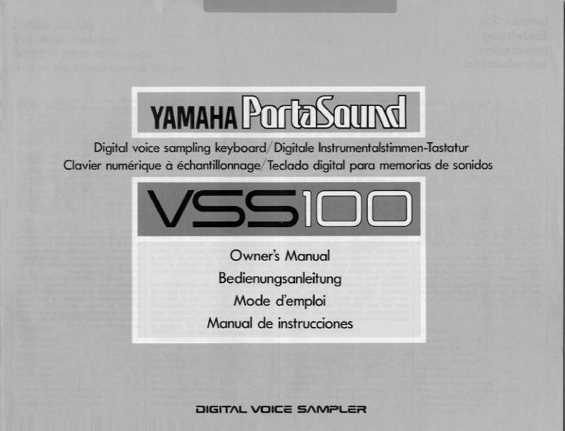 Yamaha PortaSound VSS-100 owner's manual