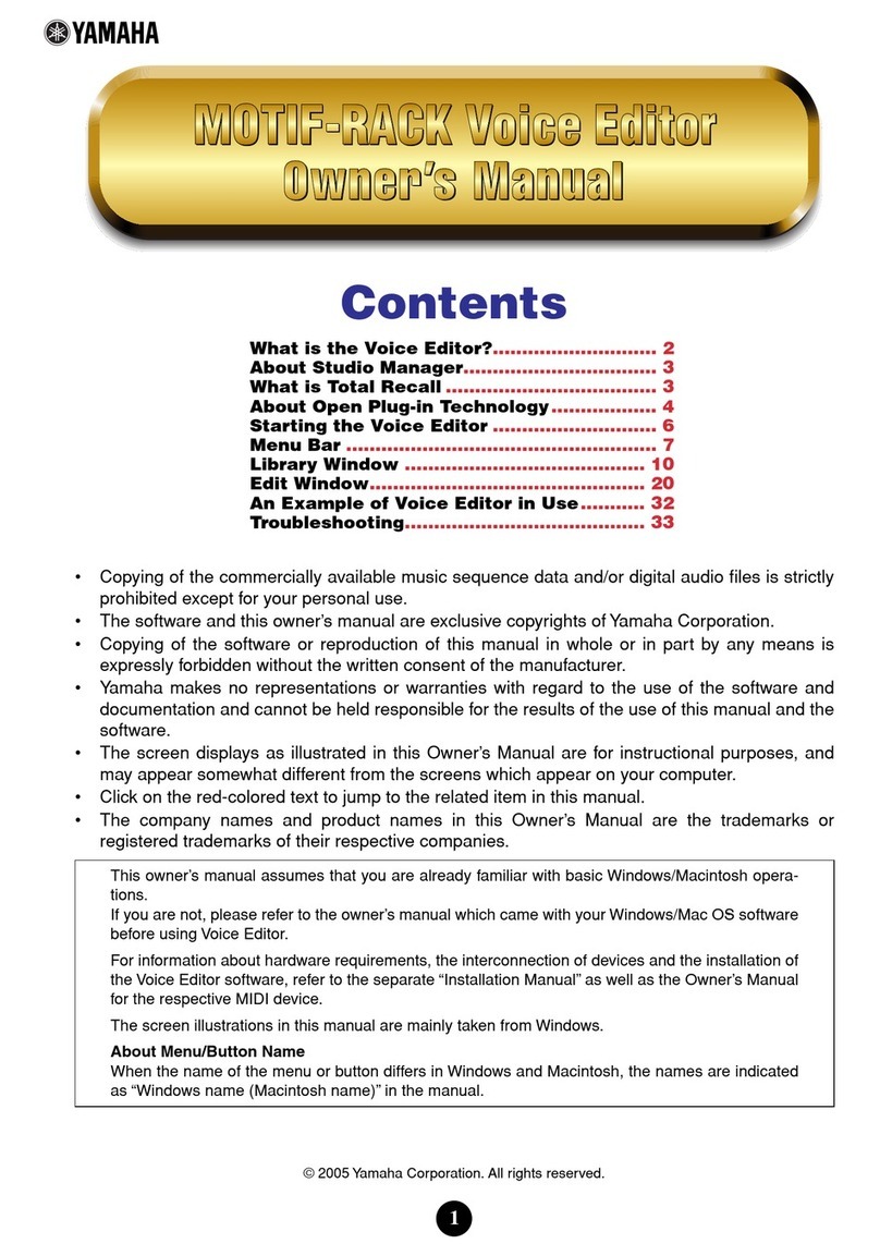 Yamaha VE User manual