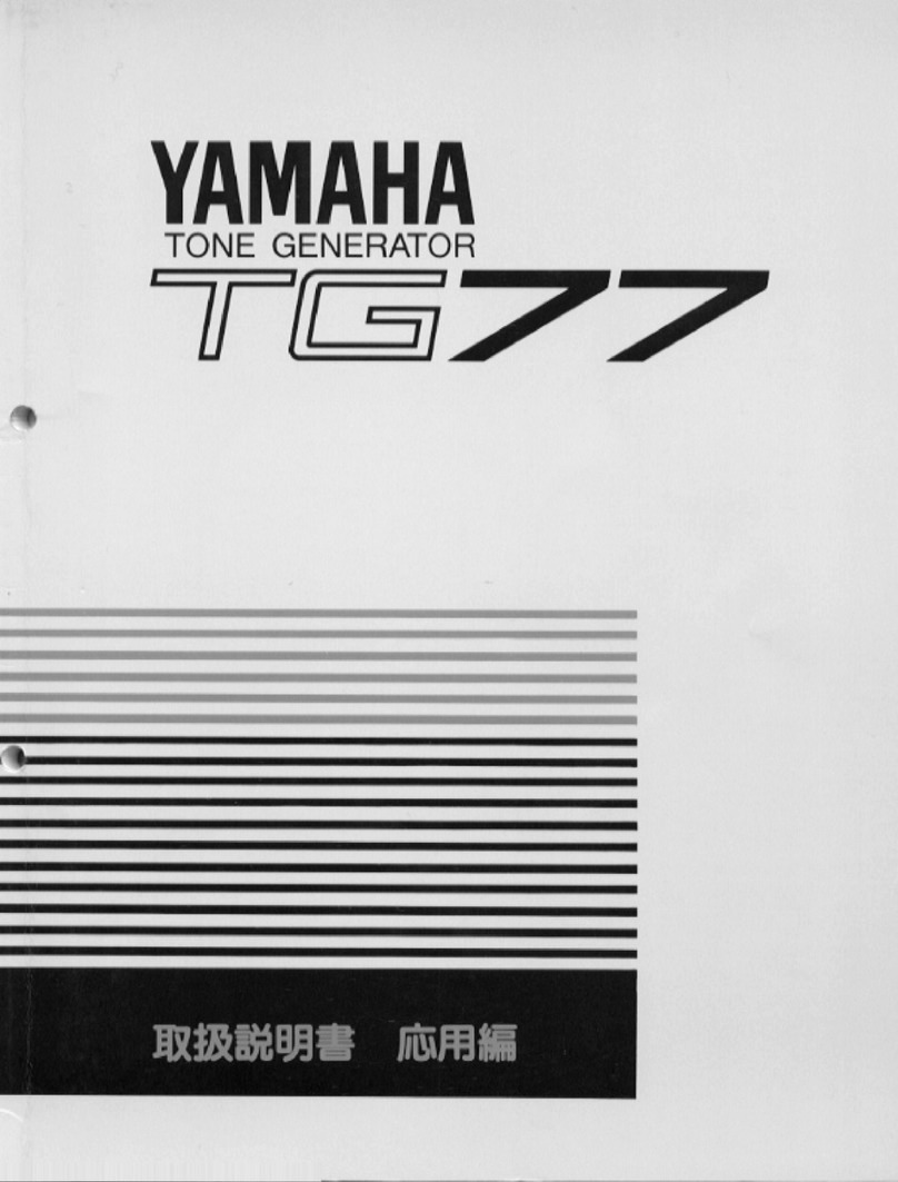 Yamaha TG77 owner's manual