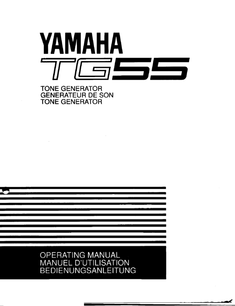Yamaha TG55 Quick start guide