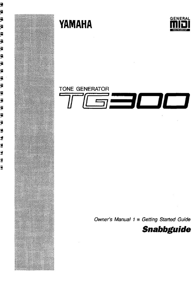 Yamaha TG300 User manual