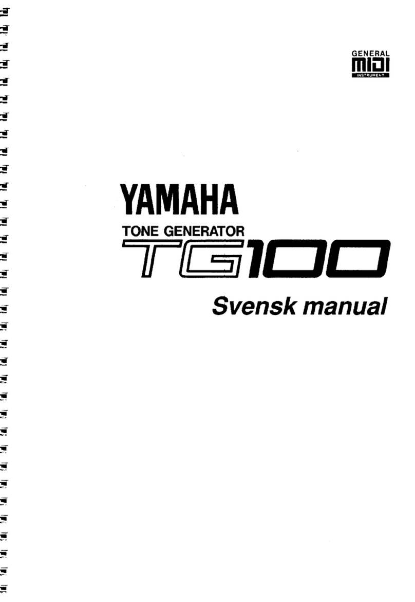 Yamaha TG100 User manual