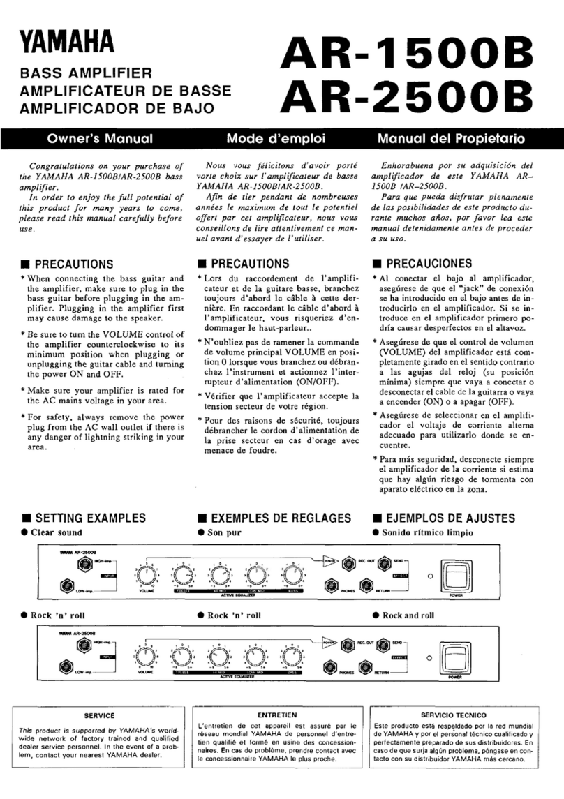 Yamaha AR-1500B User manual