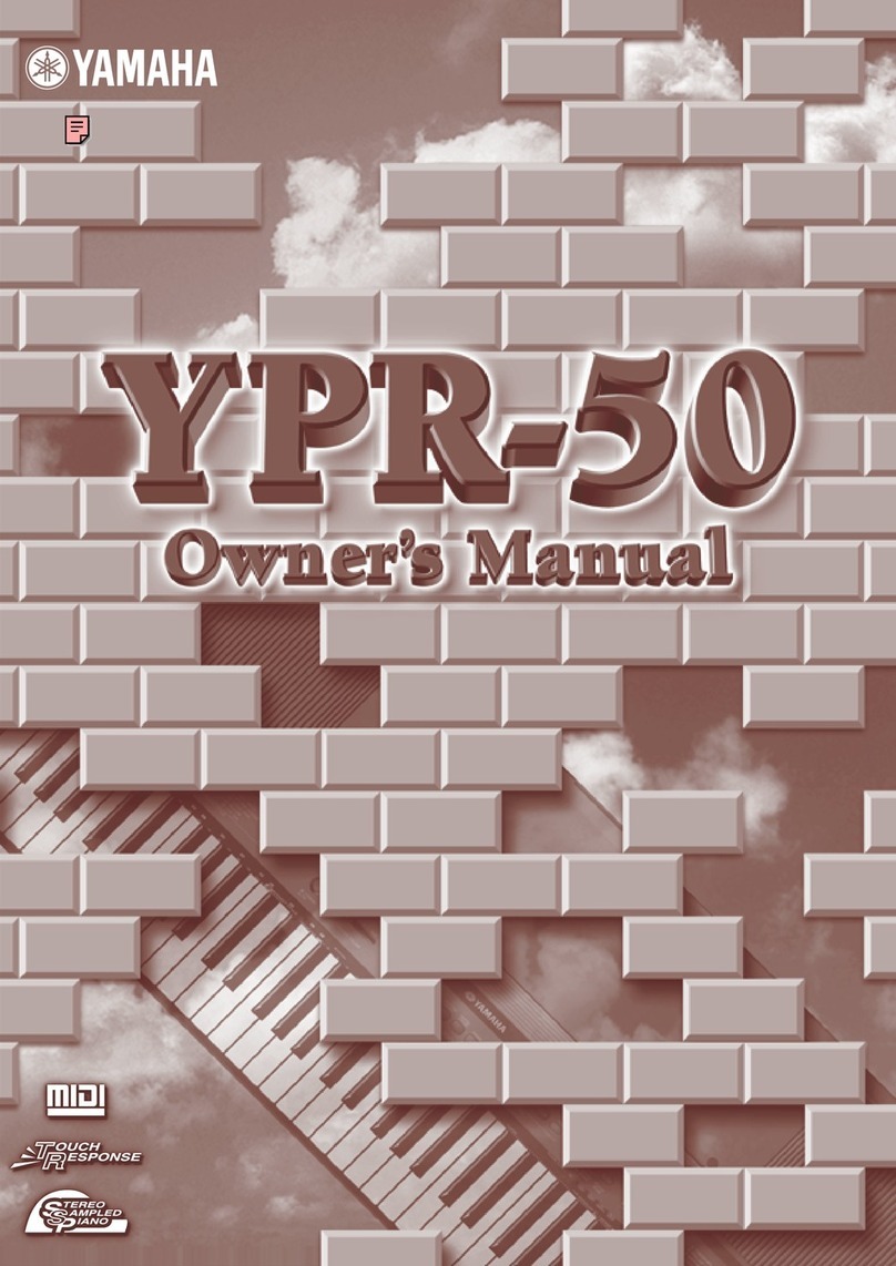 Yamaha YPR-50 owner's manual