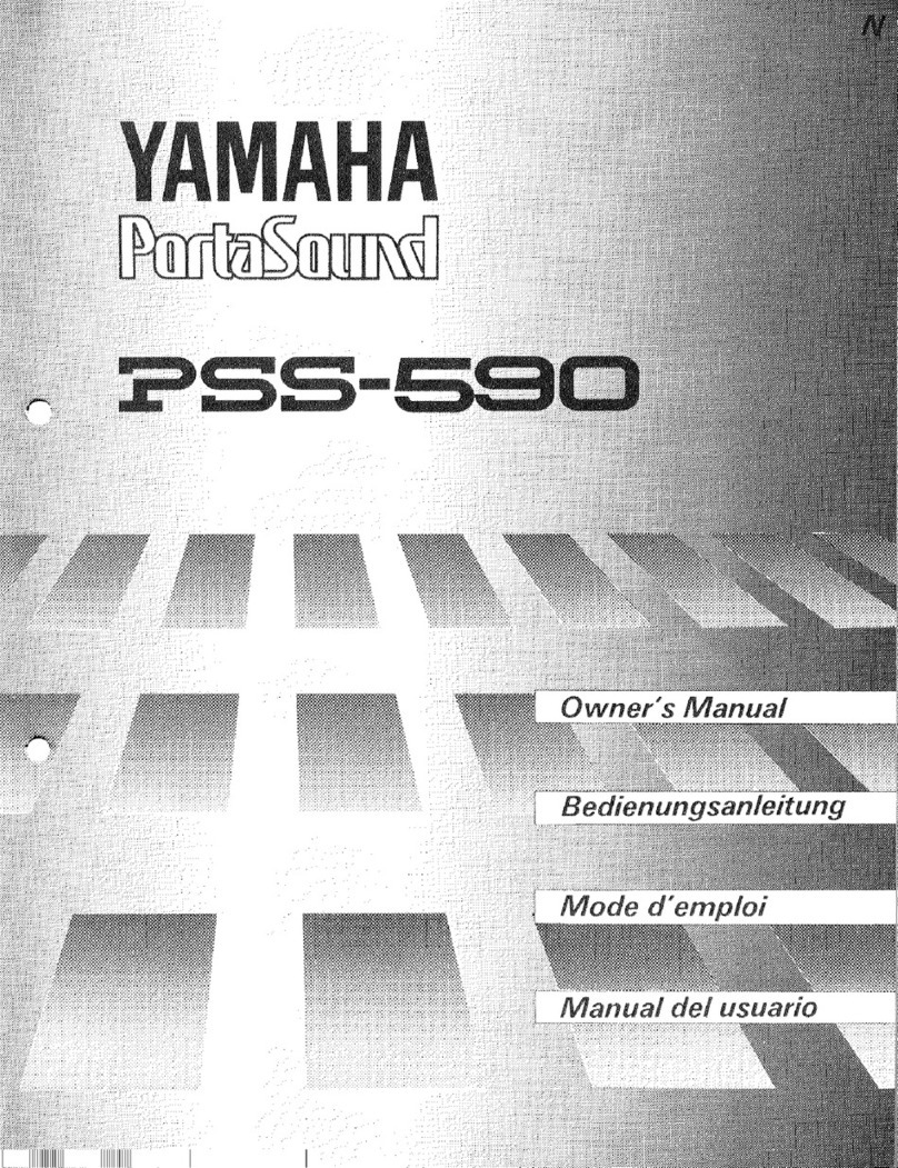 Yamaha PortaSound PSS-590 User guide Yamaha PortaSound PSS-590 User guide