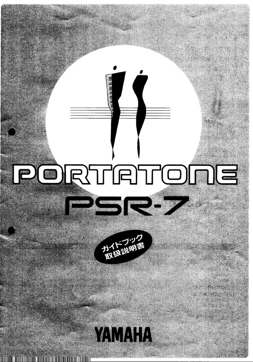 Yamaha Portatone PSR-7 User manual