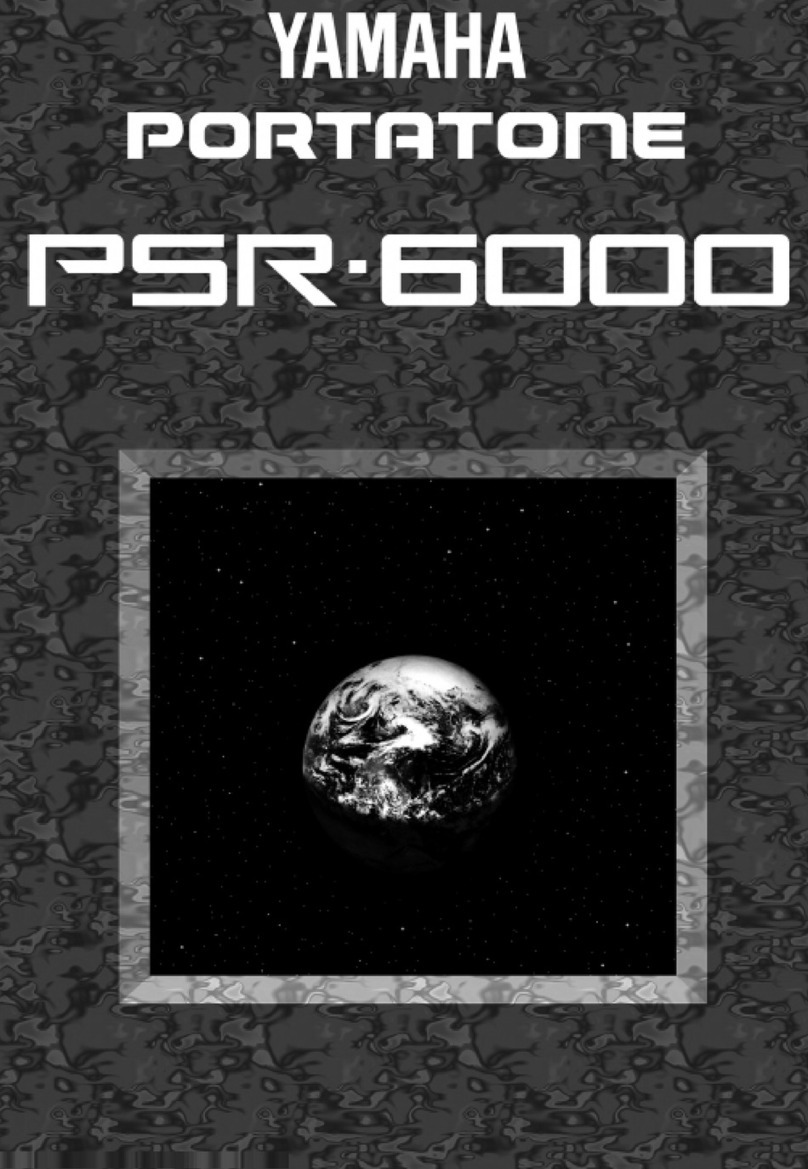 Yamaha PortaTone PSR-6000 owner's manual