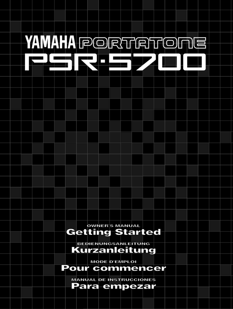 Yamaha Portatone PSR-5700 User manual