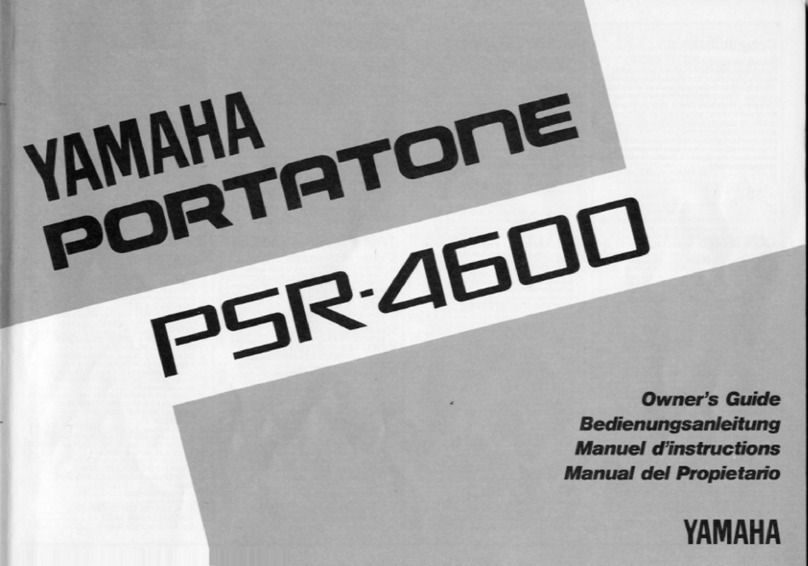 Yamaha Portatone PSR-4600 User manual
