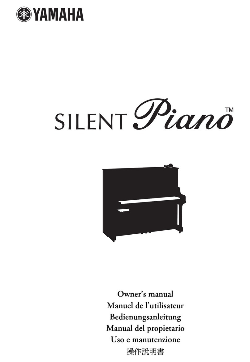 Yamaha SILENT PIANO User manual Yamaha SILENT PIANO User manual