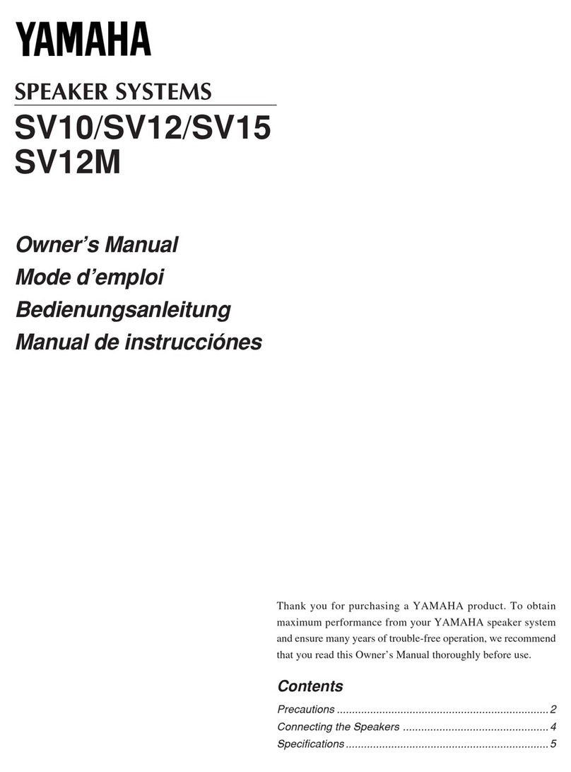 Yamaha SV10 User manual