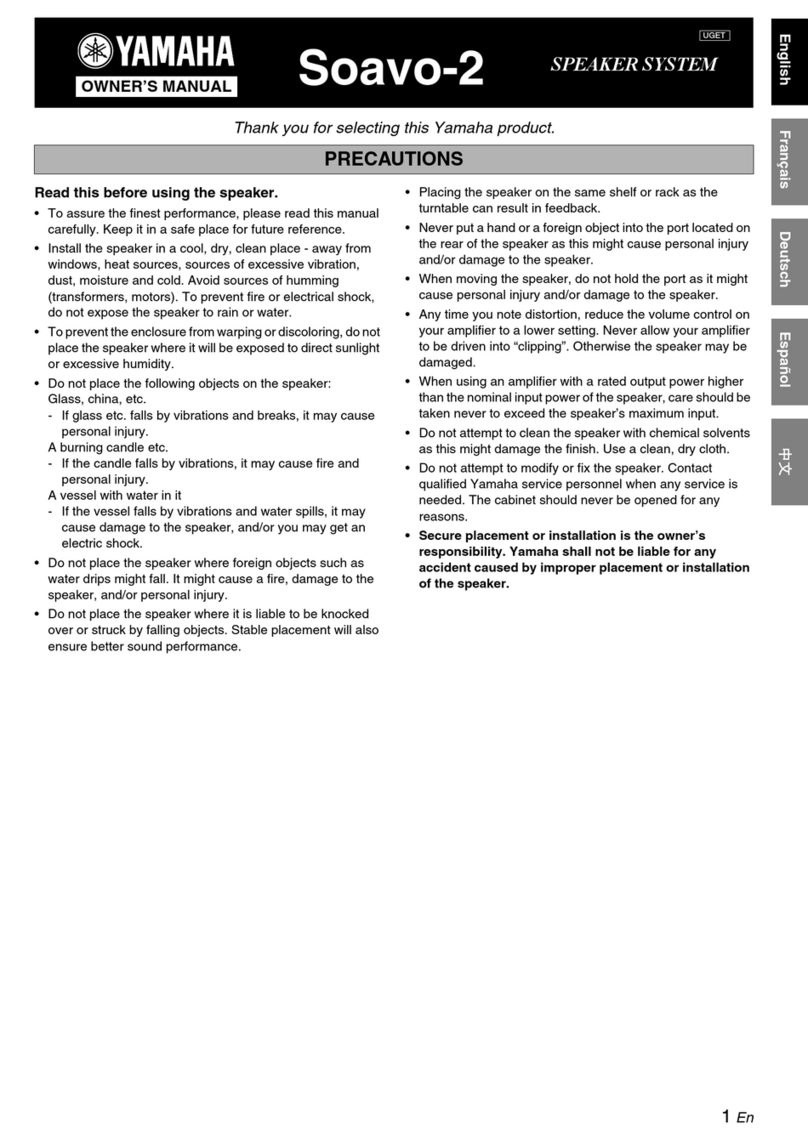 Yamaha Soavo-2 User manual