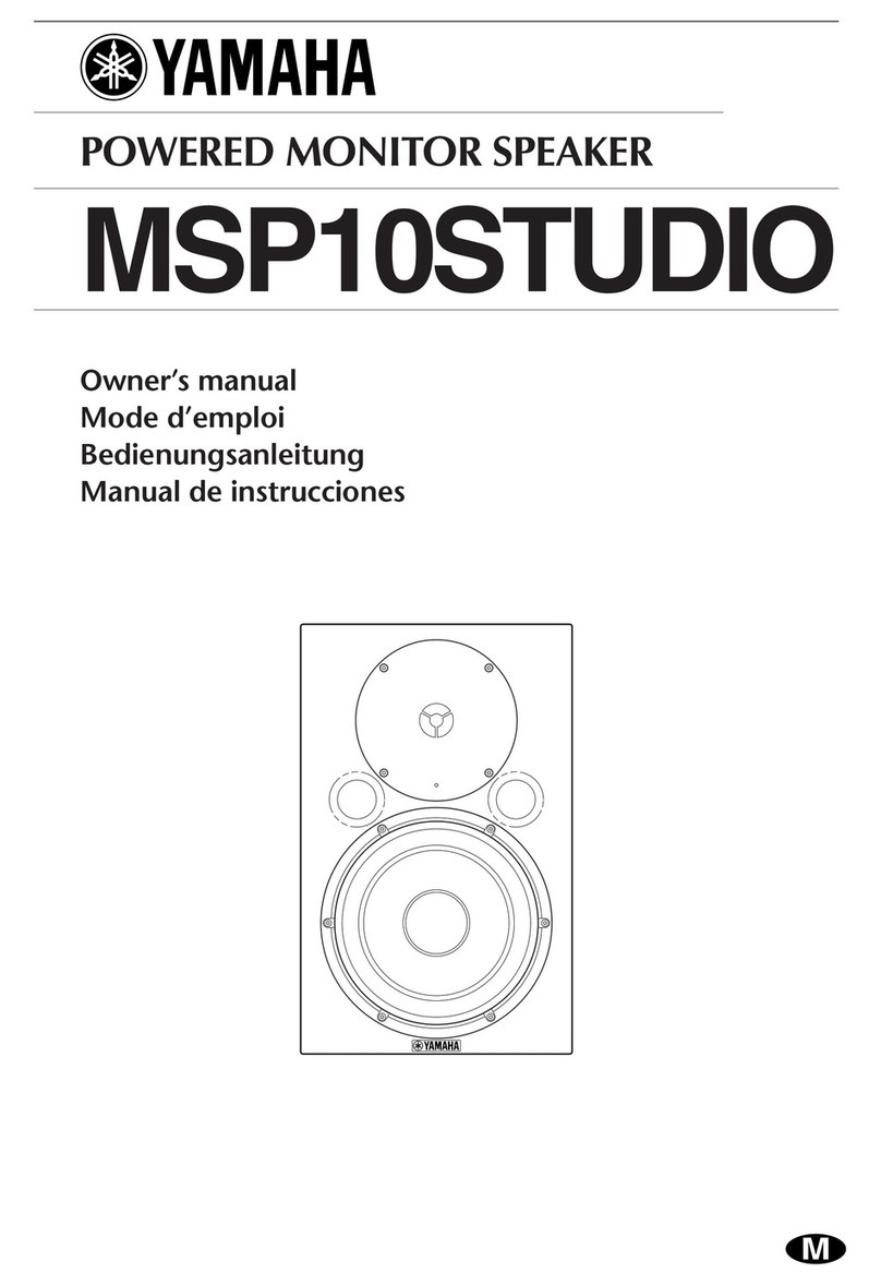 Yamaha MSP10 User manual