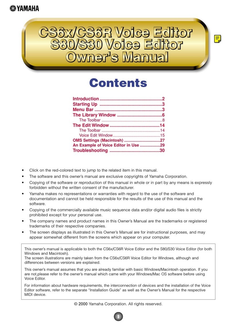 Yamaha CS6R owner's manual Yamaha CS6R owner's manual