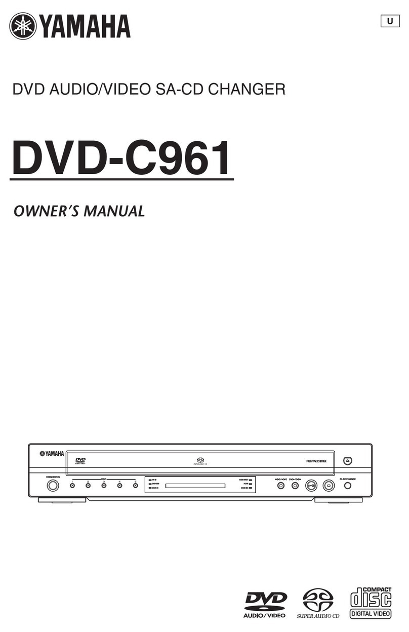Yamaha DVD-C961 owner's manual