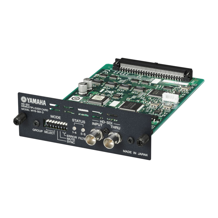 Yamaha MY8-SDI-D User manual