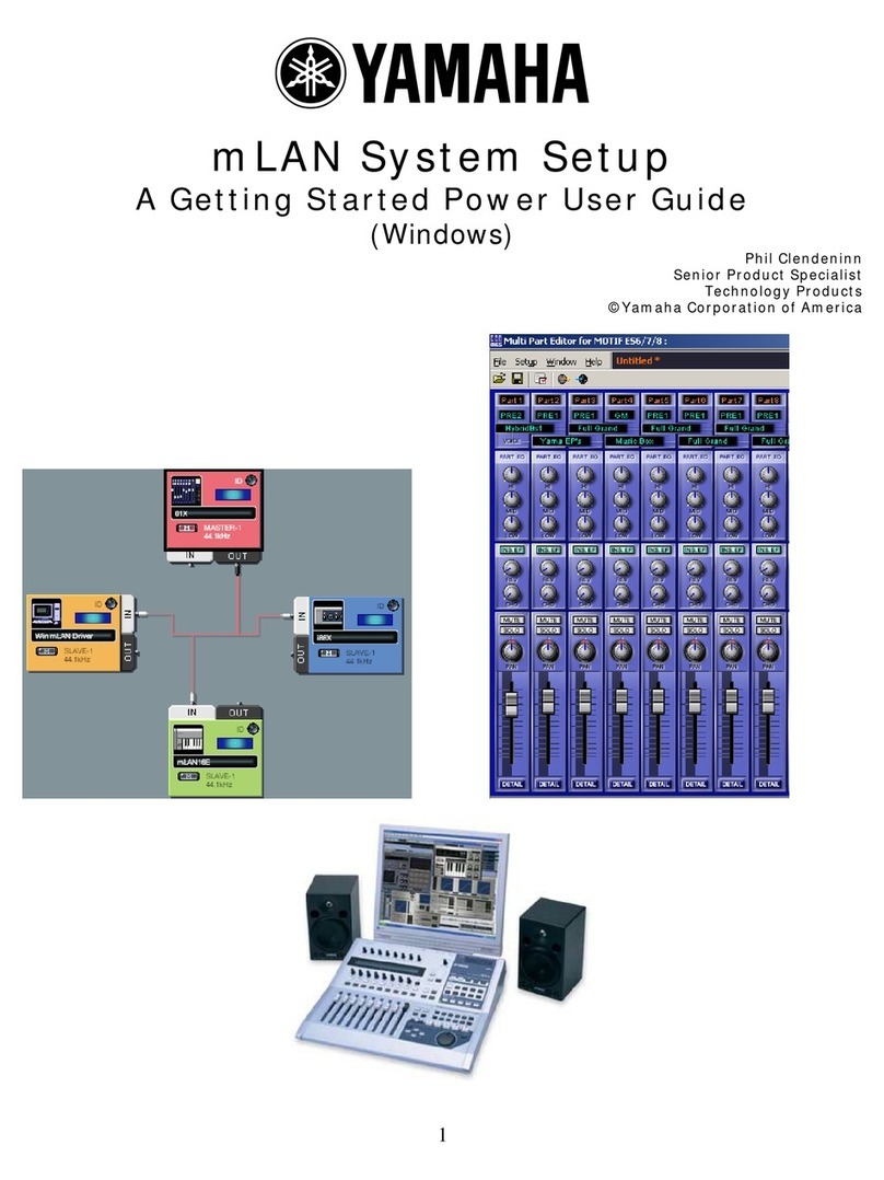 Yamaha mLAN Driver user guide