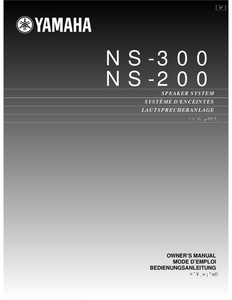 Yamaha NS-200 owner's manual