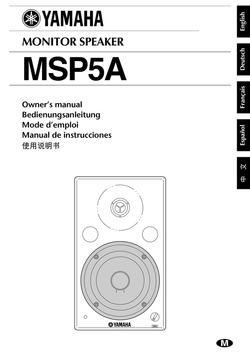 Yamaha MSP5A owner's manual