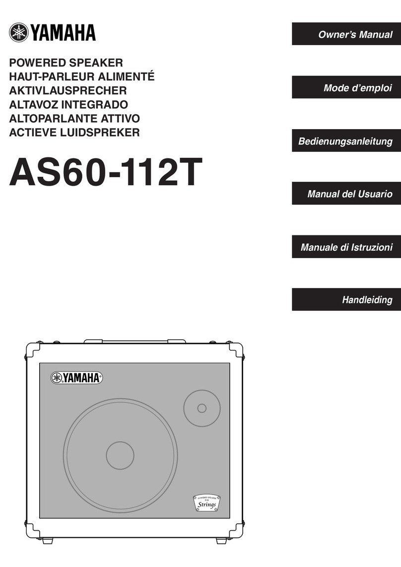 Yamaha AS60-112T User manual Yamaha AS60-112T User manual