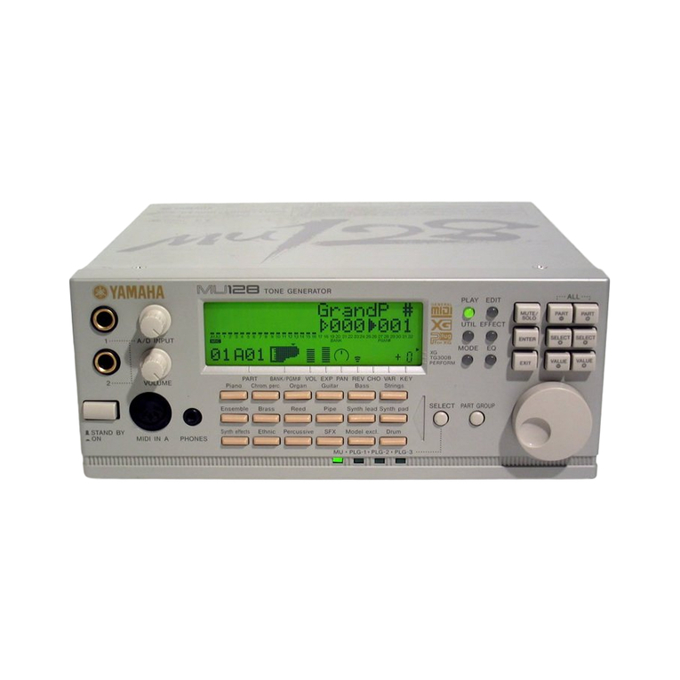 Yamaha MU128 User manual