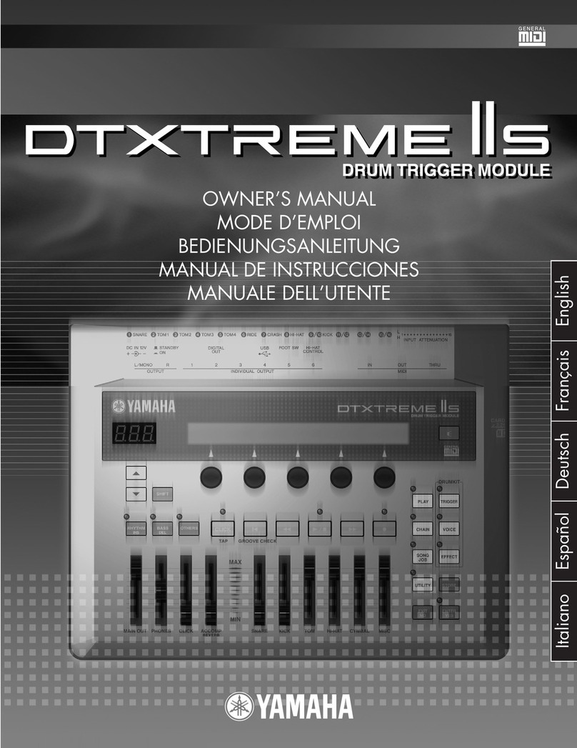 Yamaha DTXTREME IIs Assembly instructions