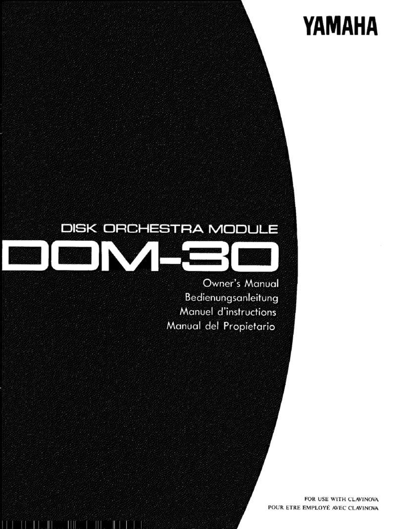 Yamaha DOM-30 User manual Yamaha DOM-30 User manual