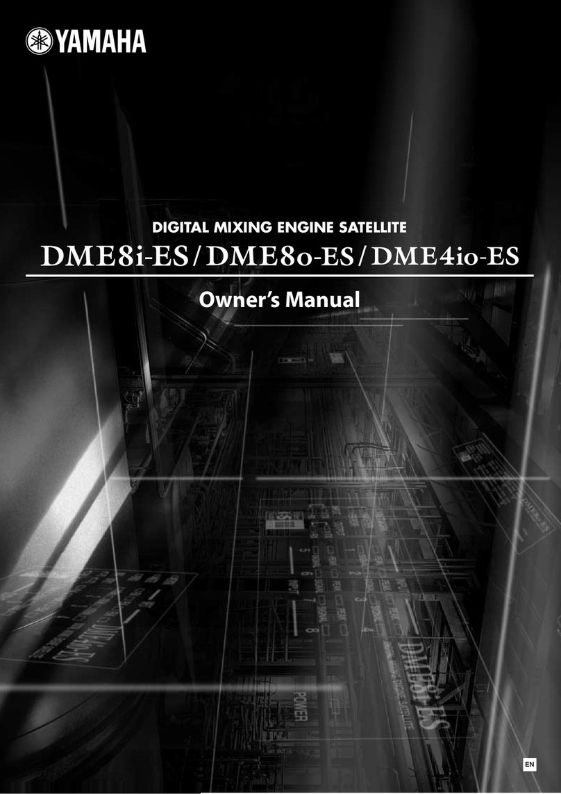 Yamaha DME4io-ES User manual Yamaha DME4io-ES User manual