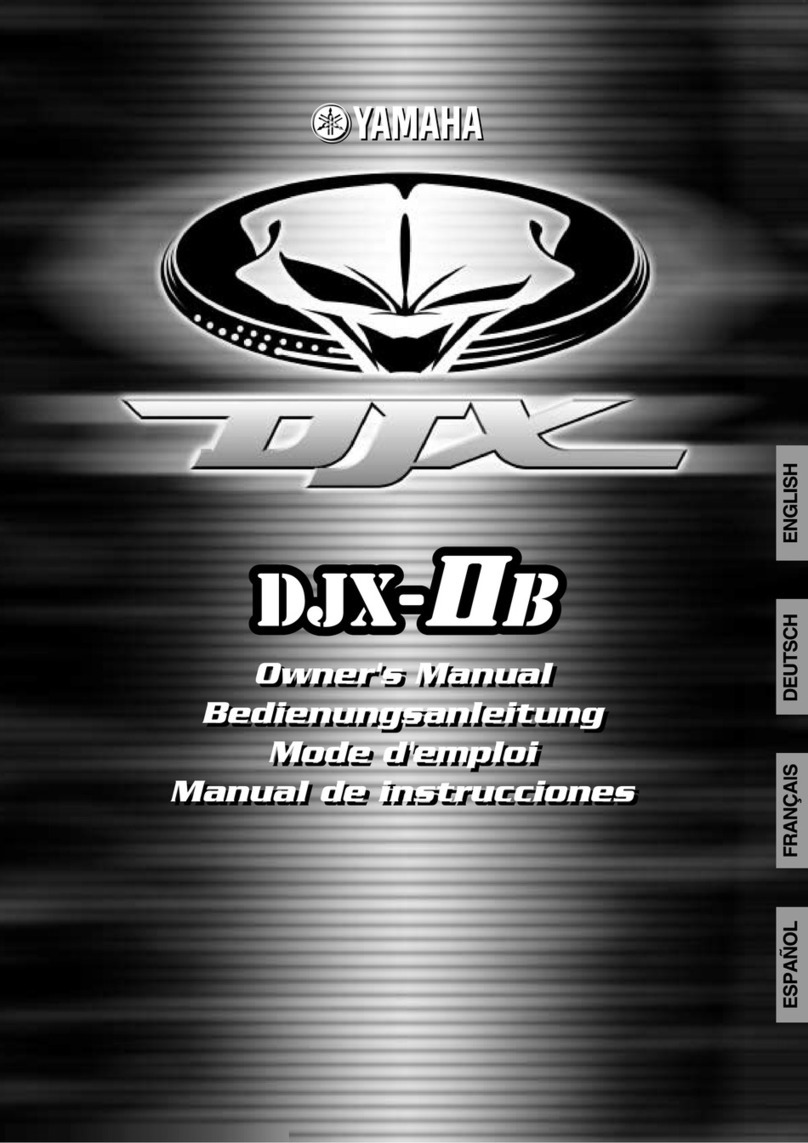 Yamaha DJX-II Assembly instructions Yamaha DJX-II Assembly instructions