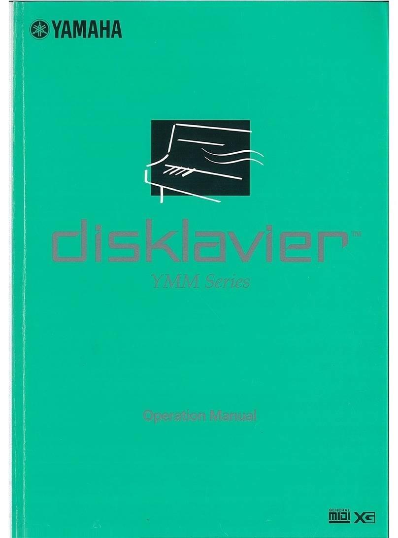 Yamaha Disklavier YMM Series Operation manual