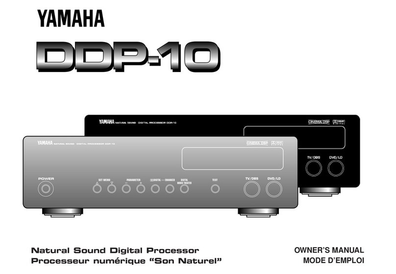 Yamaha DDP-10 User manual