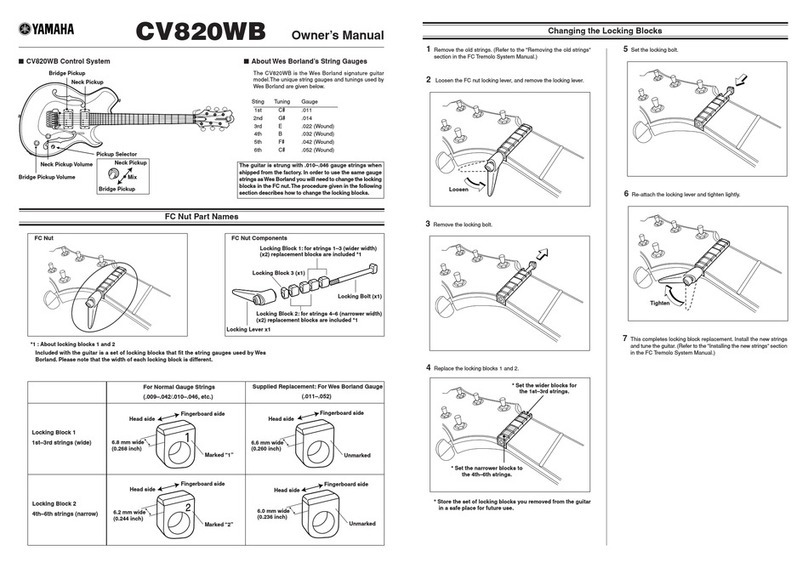 Yamaha CV820WB owner's manual