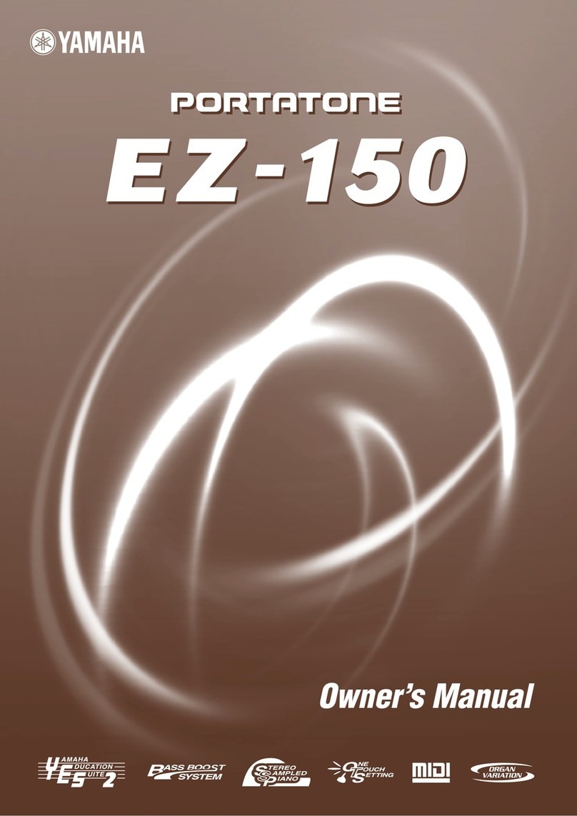 Yamaha Portatone EZ-150 User manual