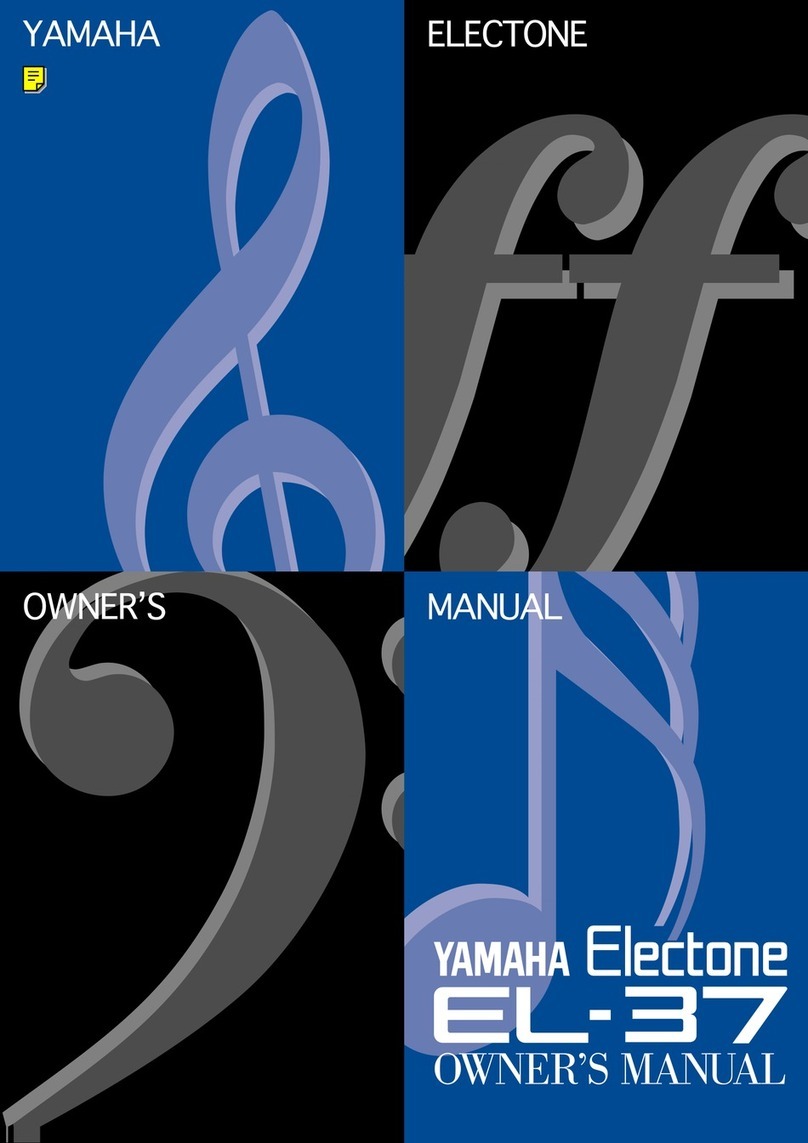 Yamaha Electone EL-37 User manual