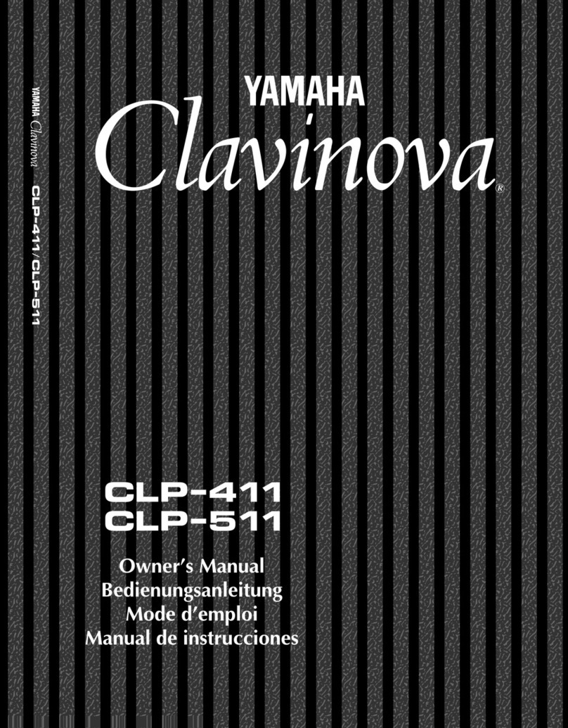 Yamaha Clavinova CLP-411 owner's manual