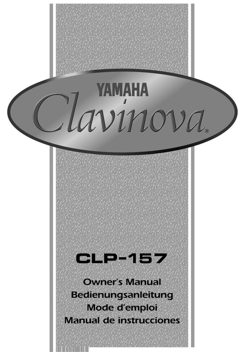 Yamaha Clavinova CLP-157 owner's manual