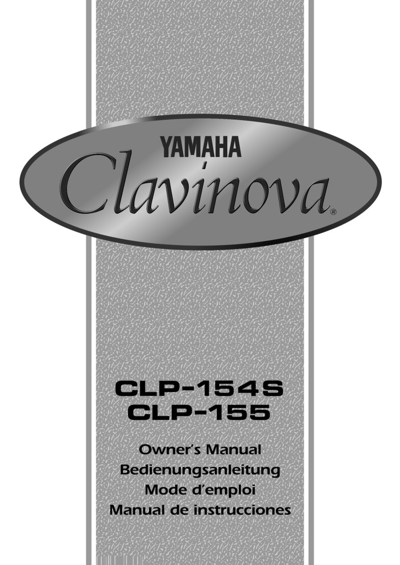 Yamaha Clavinova CLP-154S owner's manual