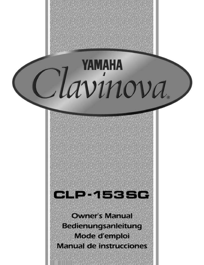 Yamaha Clavinova CLP-153SG Mode d'emploi