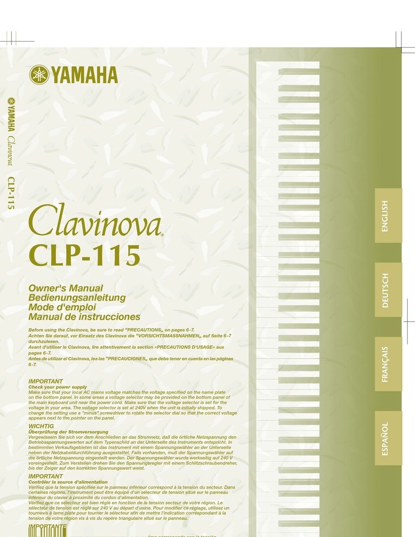 Yamaha Clavinova CLP-115 User manual