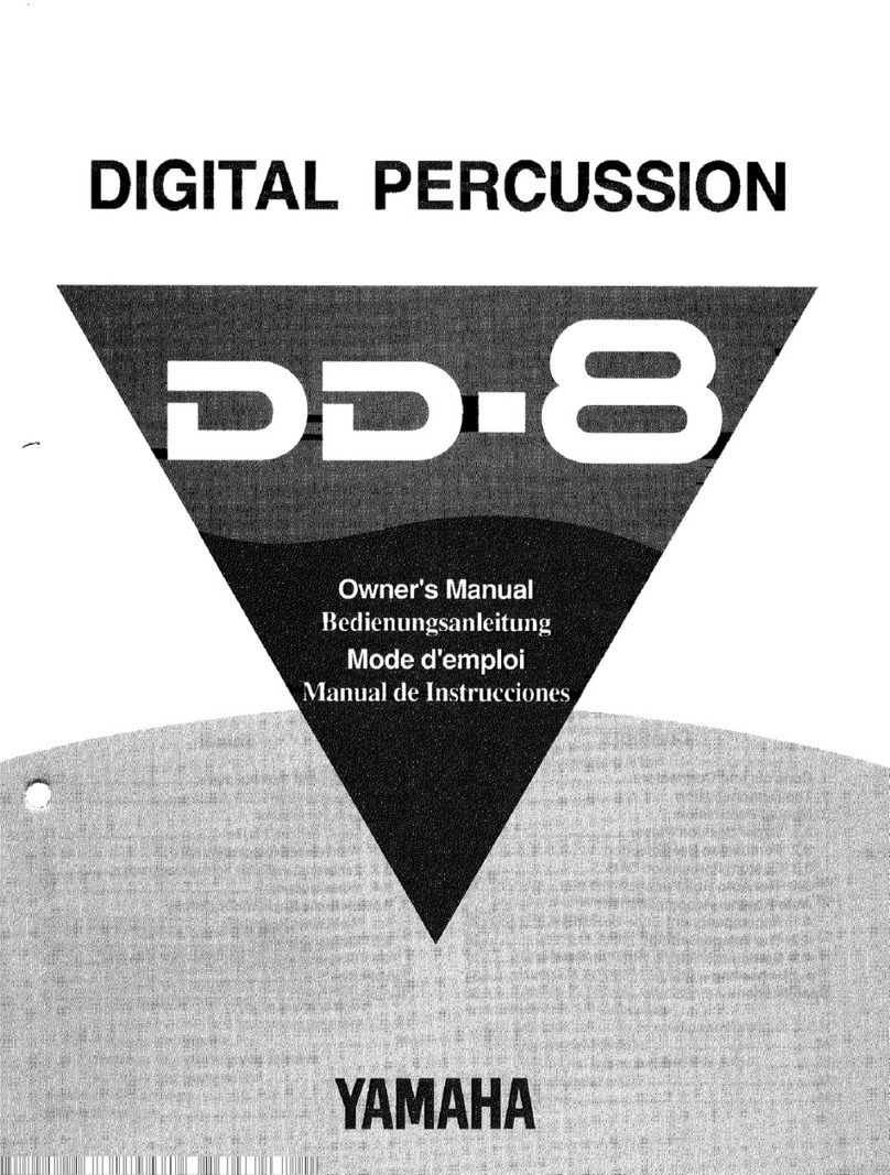Yamaha DD-8 User manual