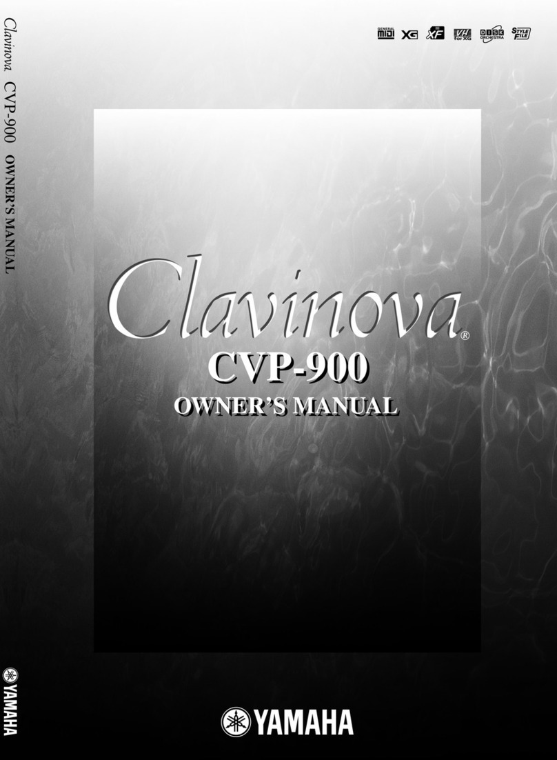 Yamaha Clavinova CVP-900 User manual