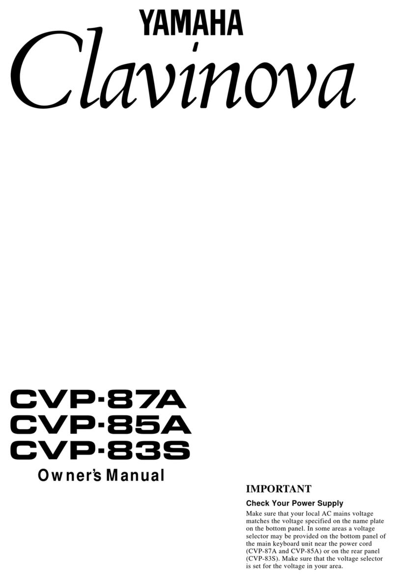 Yamaha Clavinova CVP-83S owner's manual