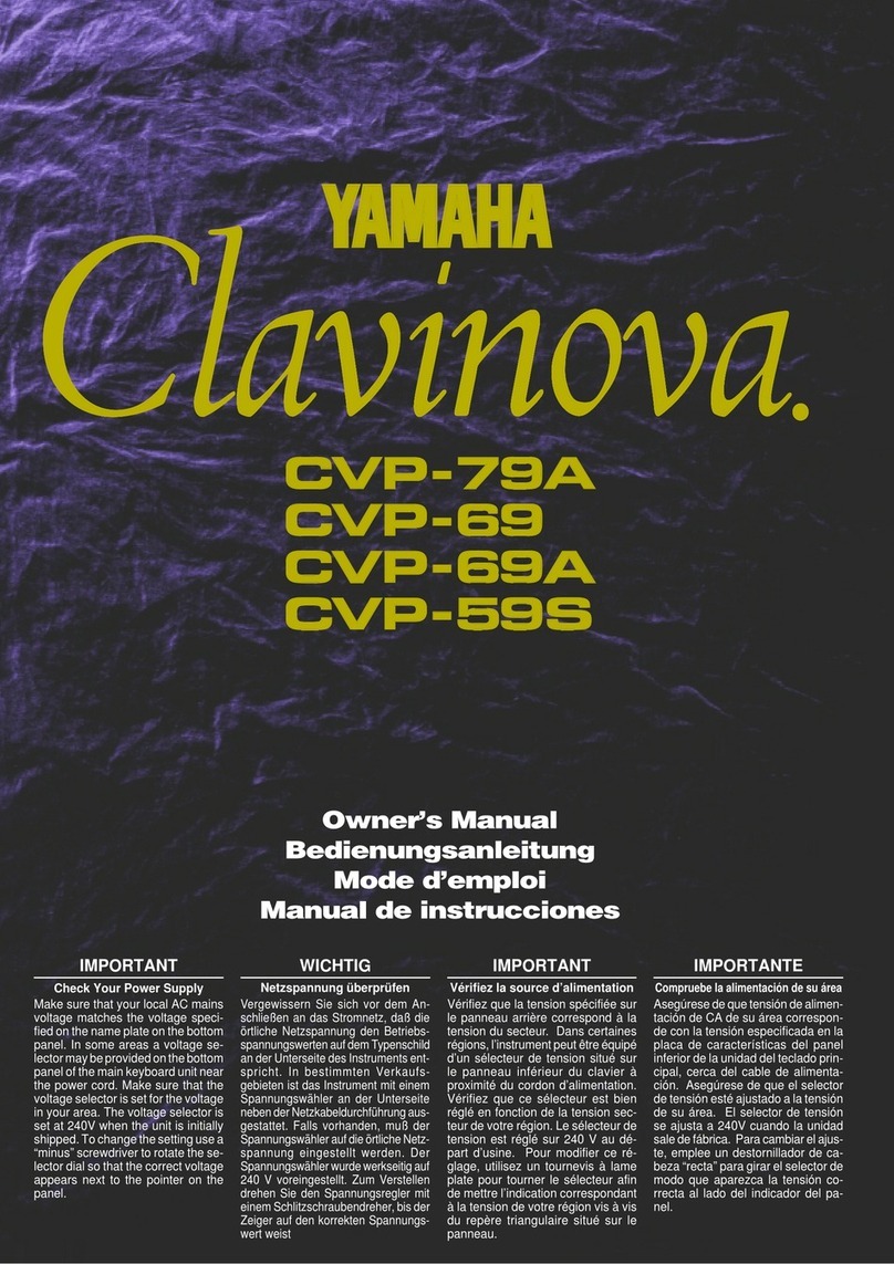 Yamaha Clavinova CVP-59S User manual