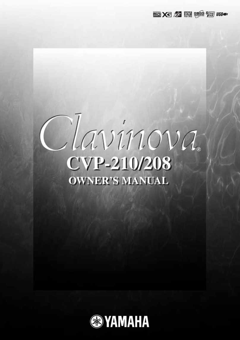 Yamaha Clavinova CVP-208 User manual
