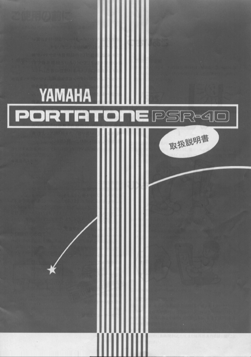 Yamaha PortaTone PSR-40 owner's manual