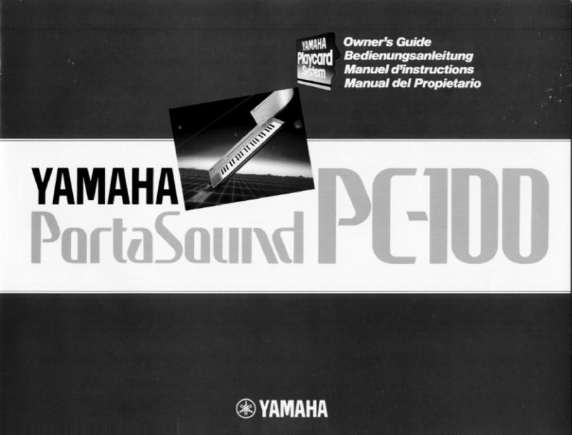 Yamaha Portatone PC-100 User manual