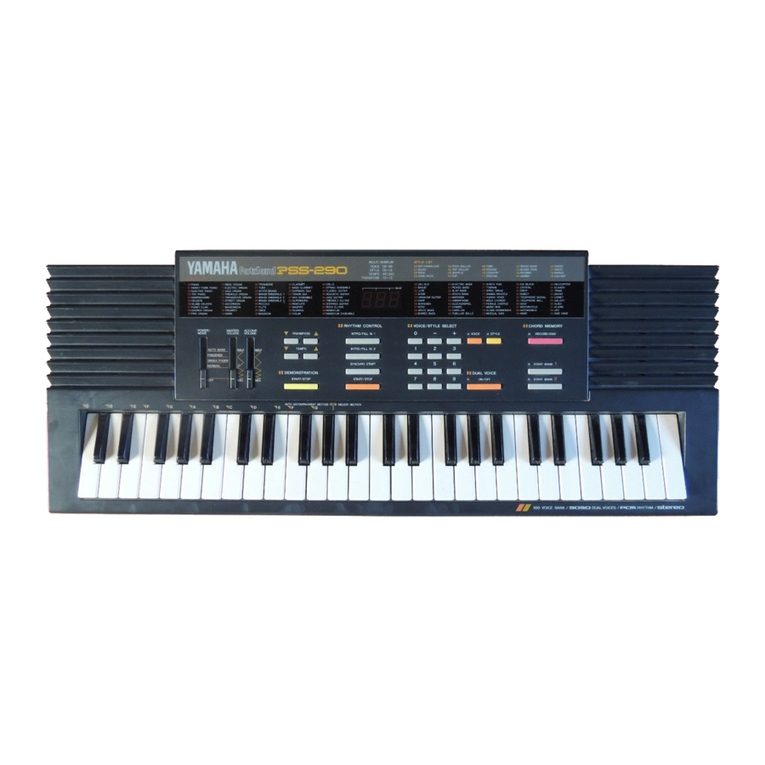 Yamaha PortaSound PSS-290 User manual