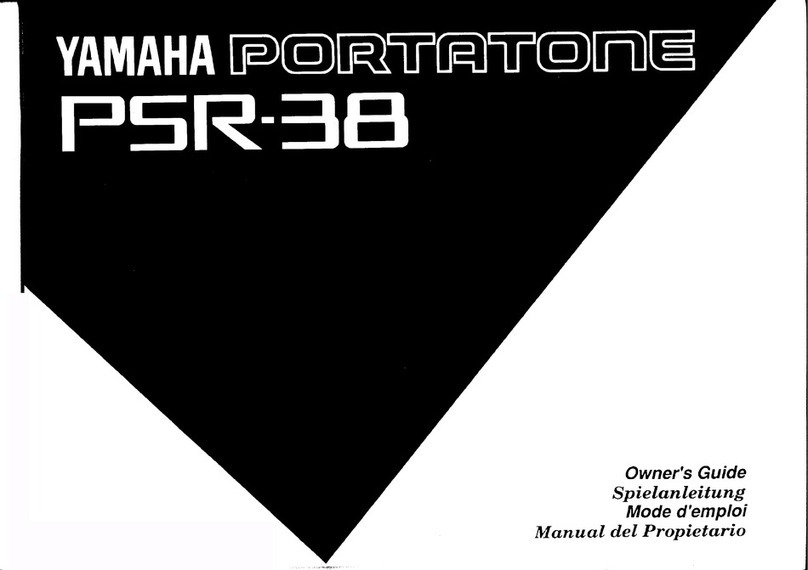 Yamaha Portatone PSR-38 owner's guide