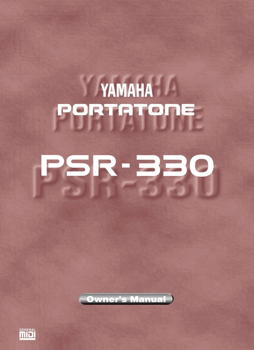 Yamaha PortaTone PSR-330 owner's manual