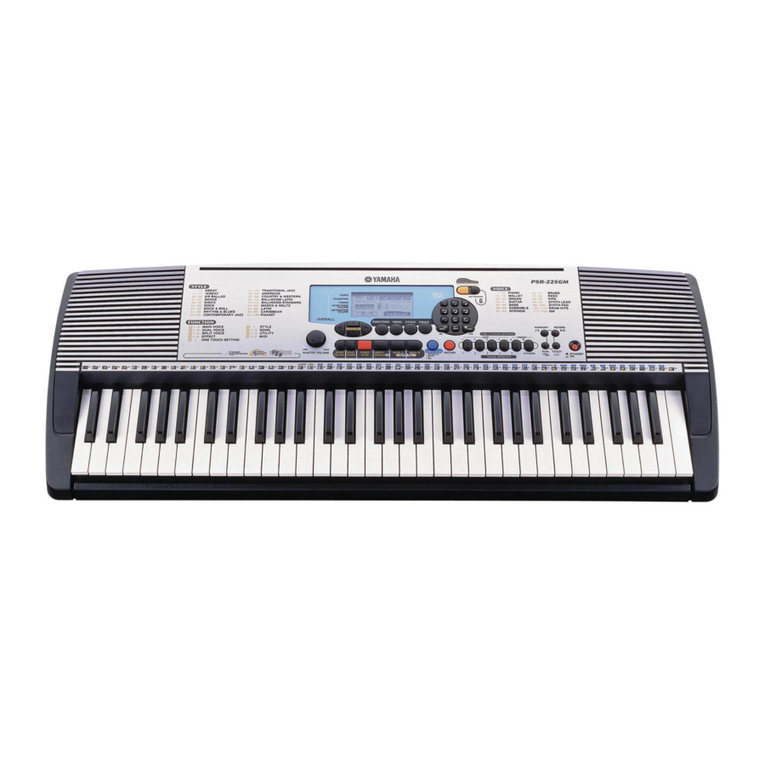 Yamaha PortaTone PSR-225GM User manual Yamaha PortaTone PSR-225GM User manual